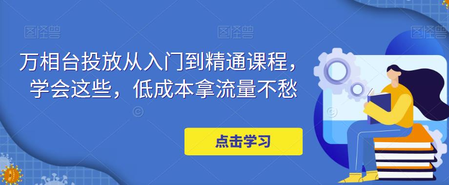 万相台投放从入门到精通课程，学会这些，低成本拿流量不愁_中创网,自媒体短视频教学_网创项目_网络创业无忧资源网