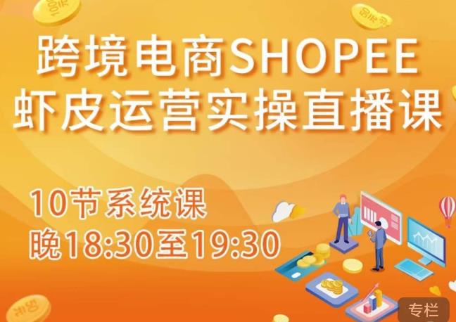 跨境电商Shopee虾皮运营实操直播课，从零开始学，入门到精通（10节系统课）_中创网,自媒体短视频教学_网创项目_网络创业无忧资源网
