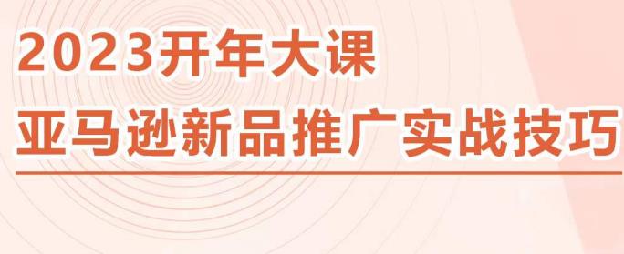 2023亚马逊新品推广实战技巧，线下百万美金课程的精简版，简单粗暴可复制，实操性强的推广手段_中创网,自媒体短视频教学_网创项目_网络创业无忧资源网