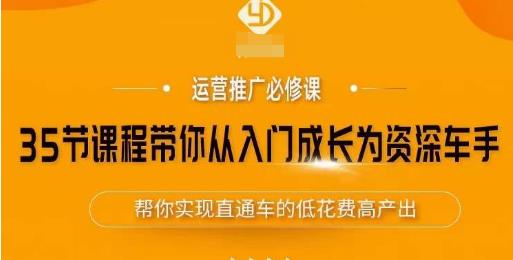 35节课程带你从入门成长为资深车手，让系统学习直通车成为可能，帮你实现直通车的低花费高产出_中创网,自媒体短视频教学_网创项目_网络创业无忧资源网