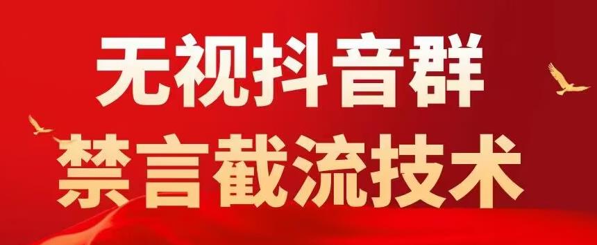 外面卖1500抖音粉丝群无视禁言截流技术，抖音黑科技，直接引流，0封号_中创网,自媒体短视频教学_网创项目_网络创业无忧资源网