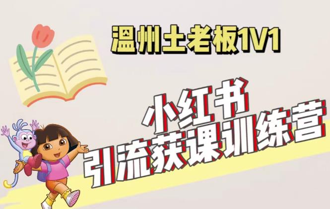 小红书1对1引流获客训练营：账号、内容、引流、成交（价值3999元）_中创网,自媒体短视频教学_网创项目_网络创业无忧资源网