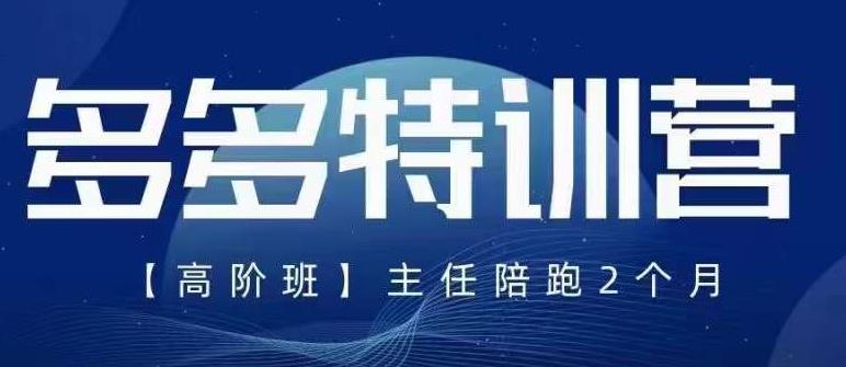 纪主任·5月最新多多特训营高阶班，玩法落地实操，多多全掌握_中创网,自媒体短视频教学_网创项目_网络创业无忧资源网