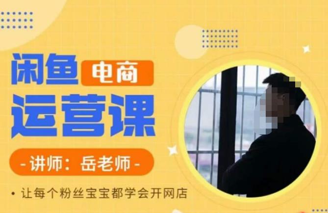 岳老师·闲鱼电商运营课，让每个粉丝宝宝都学会开网店_中创网,自媒体短视频教学_网创项目_网络创业无忧资源网