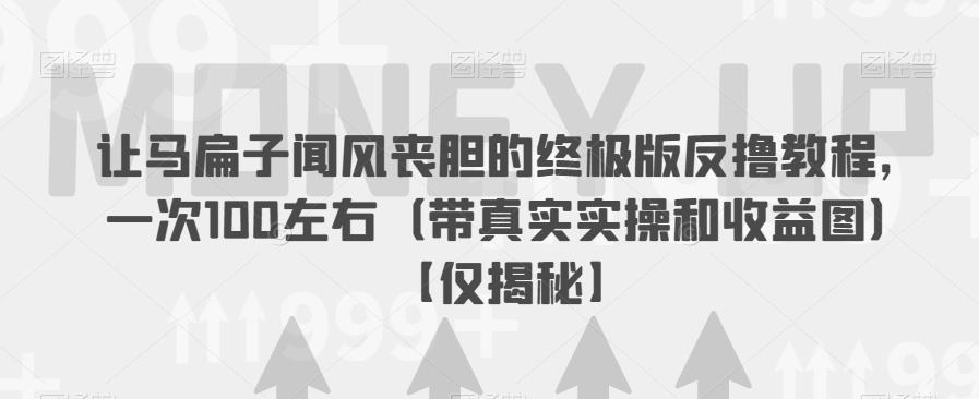 让马扁子闻风丧胆的终极版反撸教程，一次100左右（带真实实操和收益图）【仅揭秘】_中创网,自媒体短视频教学_网创项目_网络创业无忧资源网
