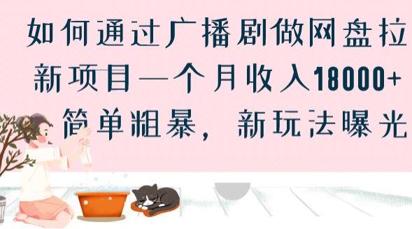 如何通过广播剧做网盘拉新项目一个月收入18000+，简单粗暴，新玩法曝光【揭秘】_中创网,自媒体短视频教学_网创项目_网络创业无忧资源网