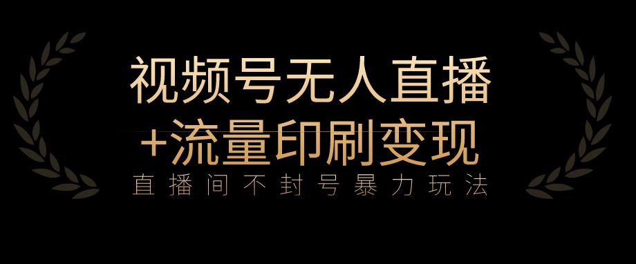 全网首发视频号不封号无人直播暴利玩法+流量印刷机变现，日入1000+【揭秘】_中创网,自媒体短视频教学_网创项目_网络创业无忧资源网
