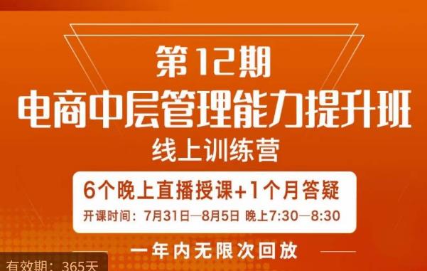 陈少珊·电商中层管理能力提升班，学习对象-电商公司各个岗位的主管，20人人以内的电商公司老板_中创网,自媒体短视频教学_网创项目_网络创业无忧资源网