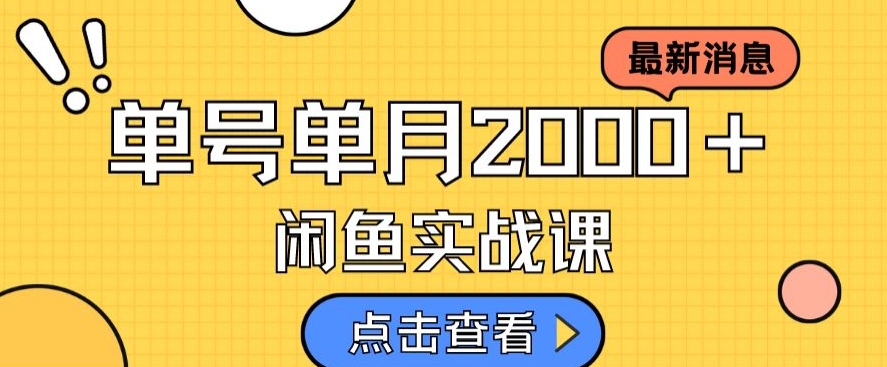 最新闲鱼日入500＋，虚拟资料变现喂饭级讲解_中创网,自媒体短视频教学_网创项目_网络创业无忧资源网