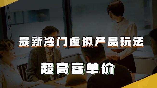 最新冷门虚拟产品玩法，超高客单价，月入2-3万＋【揭秘】_中创网,自媒体短视频教学_网创项目_网络创业无忧资源网