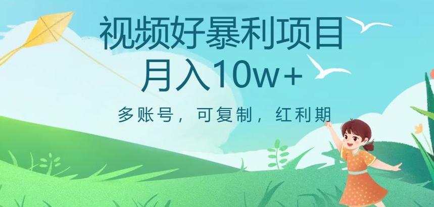 视频号暴利项目，多账号，可复制，红利期，月入10w+【揭秘】_中创网,自媒体短视频教学_网创项目_网络创业无忧资源网