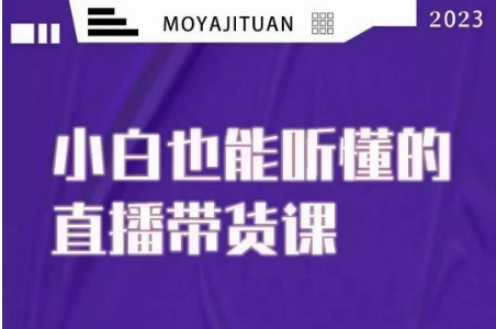 大威本威·能听懂的直播带货课，小白也能听懂，20节完整_中创网,自媒体短视频教学_网创项目_网络创业无忧资源网