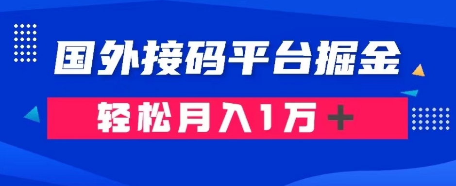 通过国外接码平台掘金：成本1.3，利润10＋，轻松月入1万＋【揭秘】_中创网,自媒体短视频教学_网创项目_网络创业无忧资源网
