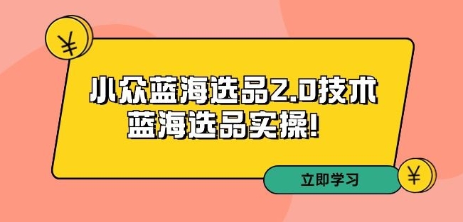 拼多多培训第33期：小众蓝海选品2.0技术-蓝海选品实操！_中创网,自媒体短视频教学_网创项目_网络创业无忧资源网
