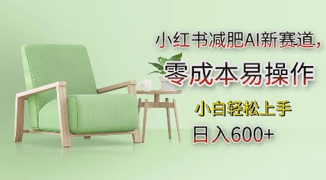 小红书减肥AI新赛道，零成本易操作，日入多张，小白轻松上手【揭秘】_中创网,自媒体短视频教学_网创项目_网络创业无忧资源网