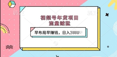 视频号年货项目，流量贼猛，早布局早挣钱，日入上k【揭秘】_中创网,自媒体短视频教学_网创项目_网络创业无忧资源网