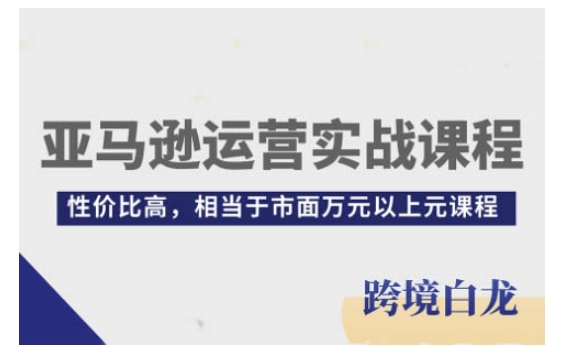 亚马逊运营实战课程，亚马逊从入门到精通，性价比高，相当于市面万元以上元课程_中创网,自媒体短视频教学_网创项目_网络创业无忧资源网