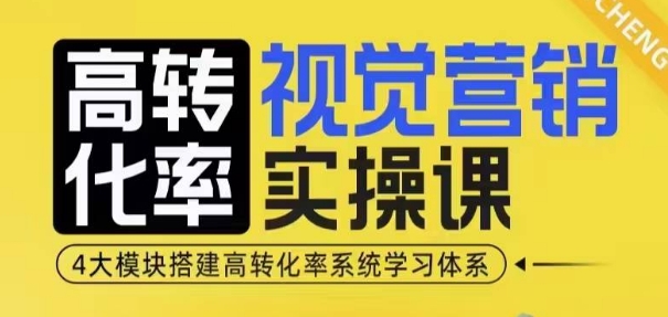 高转化率·视觉营销实操课，4大模块搭建高转化率系统学习体系_中创网,自媒体短视频教学_网创项目_网络创业无忧资源网