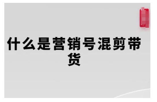 营销号混剪带货，从内容创作到流量变现的全流程，教你用营销号形式做混剪带货_中创网,自媒体短视频教学_网创项目_网络创业无忧资源网
