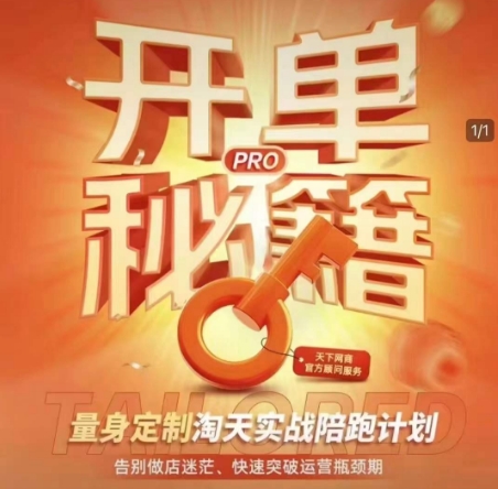 淘宝开单秘籍PRO，量身定制淘天实战陪跑计划，告别做店迷茫、快速突破运营瓶颈期_中创网,自媒体短视频教学_网创项目_网络创业无忧资源网