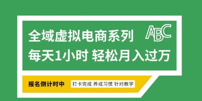 全域虚拟电商变现系列，通过平台出售虚拟电商产品从而获利_中创网,自媒体短视频教学_网创项目_网络创业无忧资源网