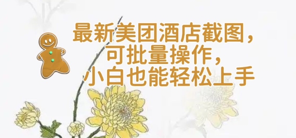 【轻云】最新美团酒店截图，可批量操作，小白也能轻松上手_中创网,自媒体短视频教学_网创项目_网络创业无忧资源网