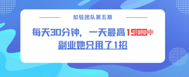 副业她只用了1招，每天30分钟，无脑二创，一天最高1.5k_中创网,自媒体短视频教学_网创项目_网络创业无忧资源网