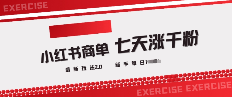 小红书商单2.0最新玩法，3天涨千粉单日变现多张_中创网,自媒体短视频教学_网创项目_网络创业无忧资源网