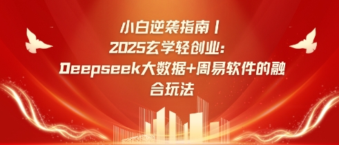 小白逆袭指南，2025玄学轻创业：Deepseek大数据+周易算法的融合玩法_中创网,自媒体短视频教学_网创项目_网络创业无忧资源网