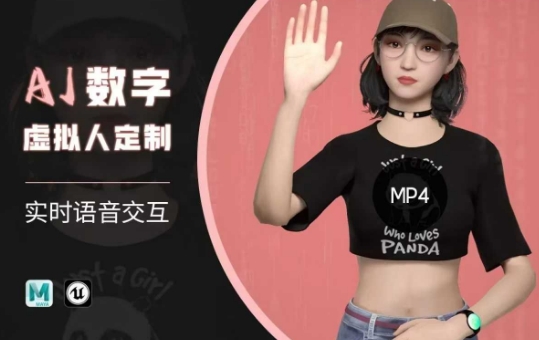Ai数字人虚拟(智能体)实时语音交互特训营，​自行定制超写实角色AI数字人交互技术_中创网,自媒体短视频教学_网创项目_网络创业无忧资源网