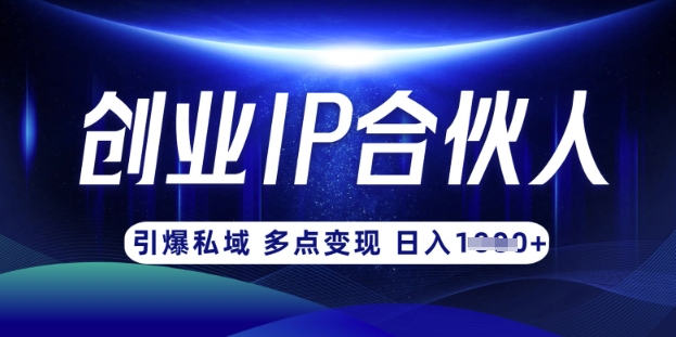 云帆·创业ip合伙人打造3.0，从0到1教你做网创，实现月入过W_中创网,自媒体短视频教学_网创项目_网络创业无忧资源网