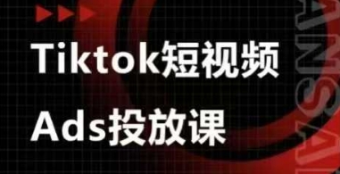 Ads视频投放课，tiktok短视频广告投放课_中创网,自媒体短视频教学_网创项目_网络创业无忧资源网