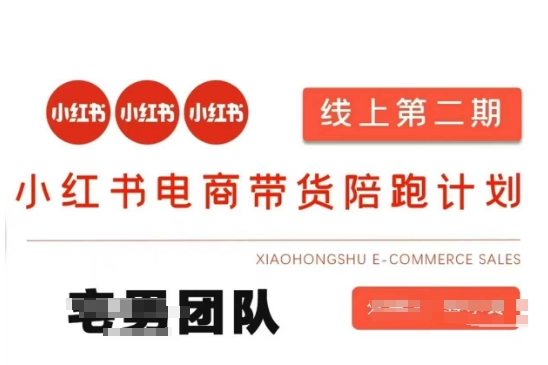 小红书电商带货课2期，月利润20个的小红书电商的有货源，无货源，虚拟产品，付费投流等整套玩法_中创网,自媒体短视频教学_网创项目_网络创业无忧资源网