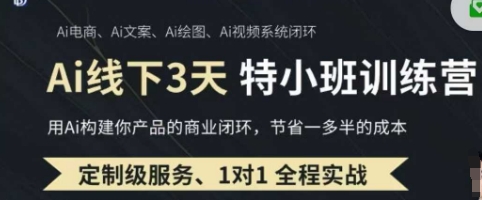 AI实操培训第20-21期线下，0基础保姆级教程，3月最新整理，企业获客、降本增效、打造超级个体_中创网,自媒体短视频教学_网创项目_网络创业无忧资源网