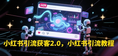 小红书引流获客2.0，小红书引流教程_中创网,自媒体短视频教学_网创项目_网络创业无忧资源网