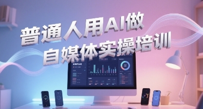 普通一个人用AI做自媒体，助你轻松开启AI自媒体创作之路_中创网,自媒体短视频教学_网创项目_网络创业无忧资源网