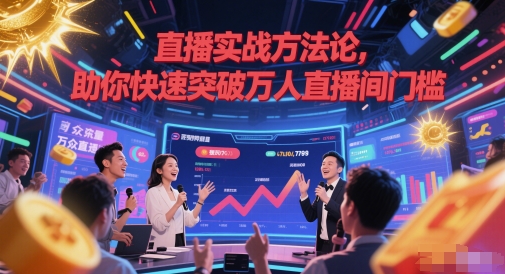 直播实战方法论，助你快速突破万人直播间门槛_中创网,自媒体短视频教学_网创项目_网络创业无忧资源网