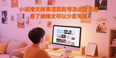 小说推文故事混剪起号及运营思路，看了做推文可以少走弯路_中创网,自媒体短视频教学_网创项目_网络创业无忧资源网