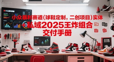 小众暴利赛道(球鞋定制，二创项目)实体+私域2025王炸组合  交付手册_中创网,自媒体短视频教学_网创项目_网络创业无忧资源网