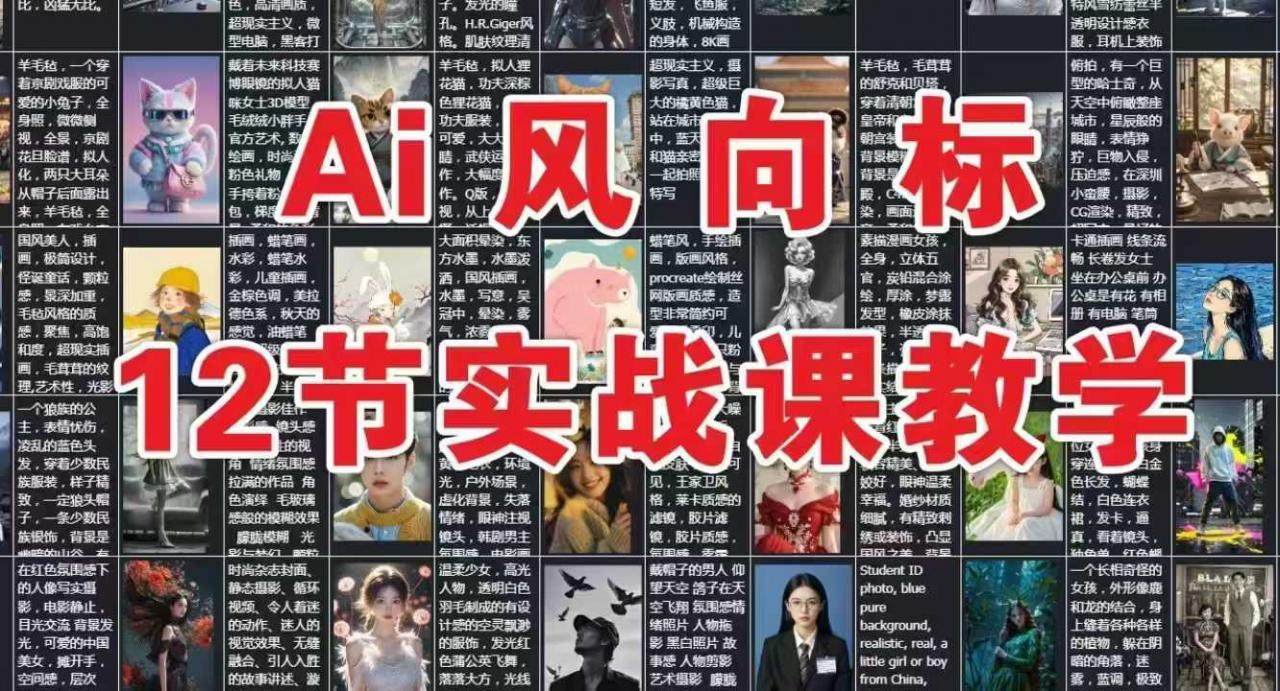 AI风向标：12节实战课教学_中创网,自媒体短视频教学_网创项目_网络创业无忧资源网